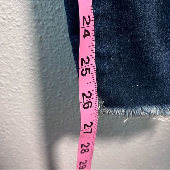 A&F Simone High Rise Jean Raw Hem Colored Stripe - Picture 7 of 8